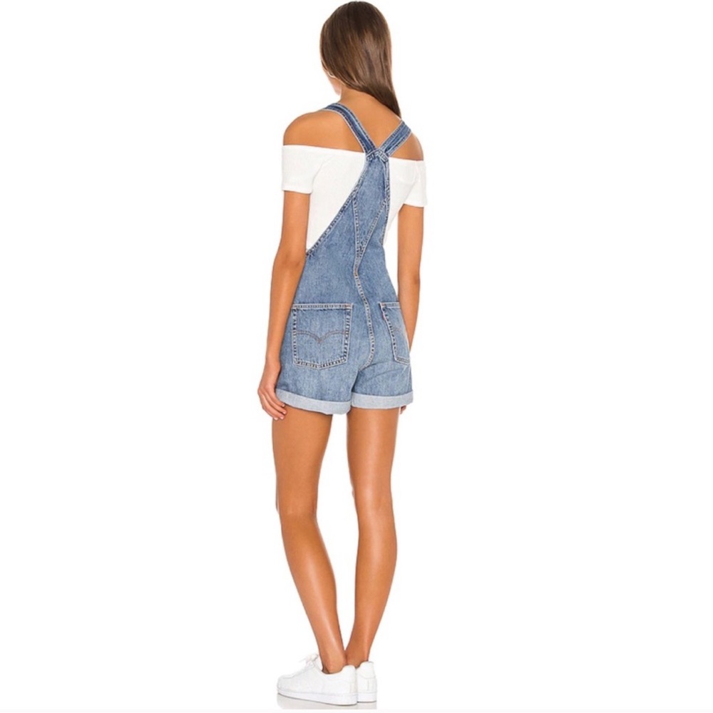 Levi’s Vintage Shortall Overall Shorts Free Ride - Picture 3 of 14